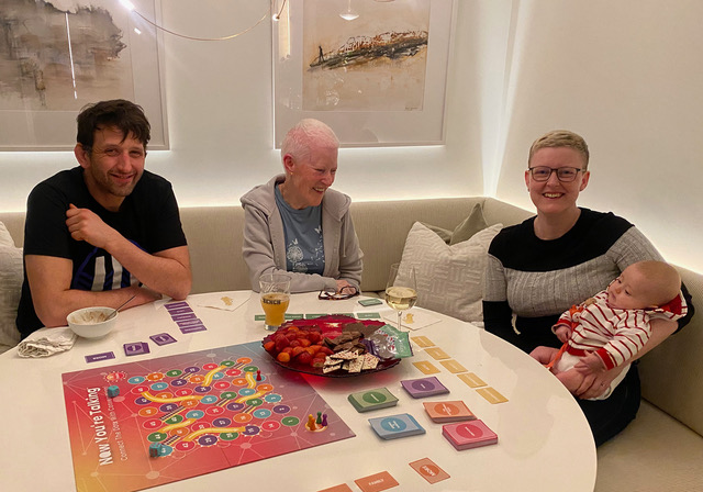 Fay, Dave, Anne, Tom media